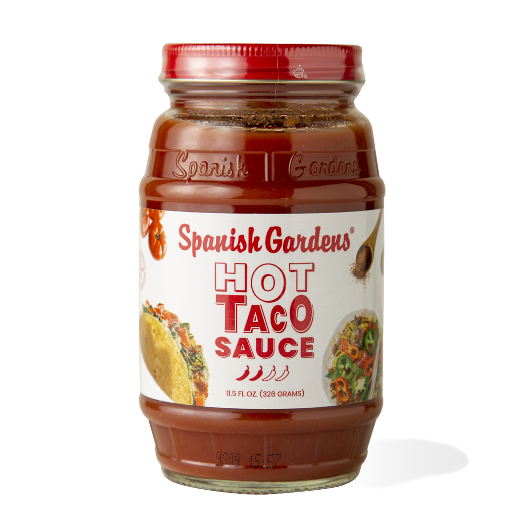 Hot Taco Sauce 115 Oz 6 Pack Spanish Gardens Foods 2148