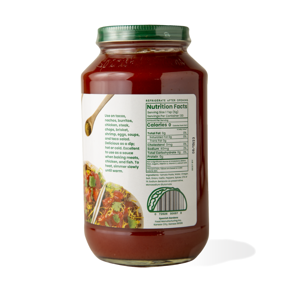 Mild Taco Sauce (11.5 oz) 6 pack Spanish Gardens Foods